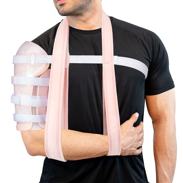 Humeral Fracture Brace Humerus Splint Arm Orthosis Shoulder Support for Broken Upper Arm Shoulder Bicep Adjustable