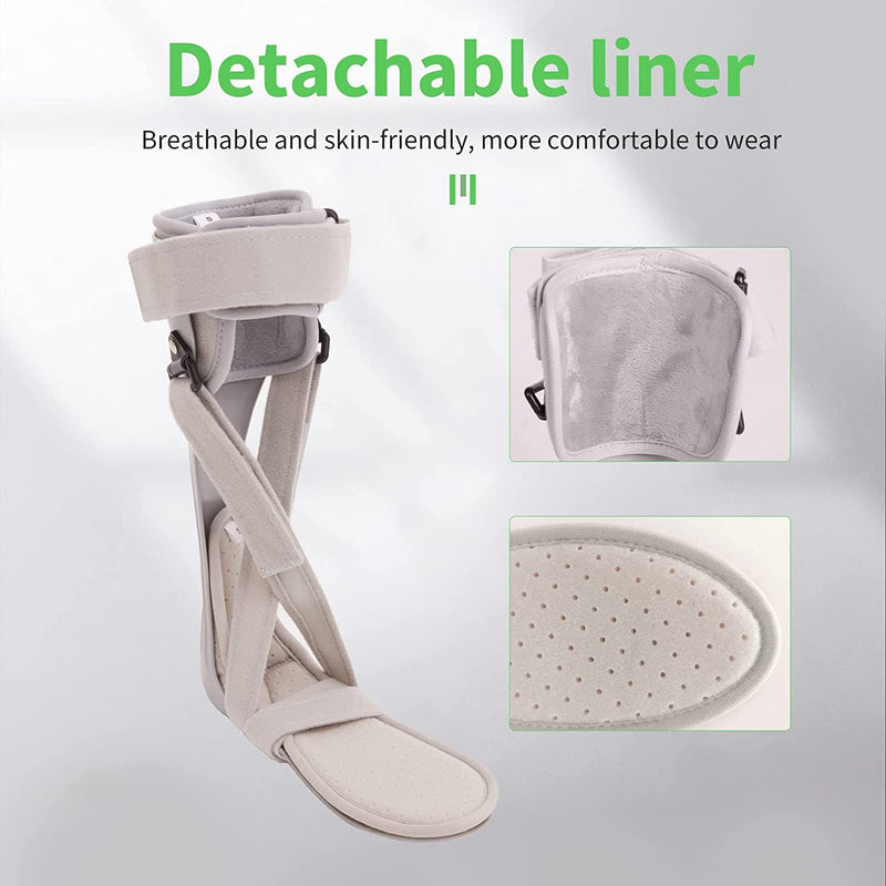 AFO Foot Drop Brace Splint Ankle Foot Orthosis Walking With Shoes or Sleeping for Stroke Hemiplegia Achilles Tendon Contract