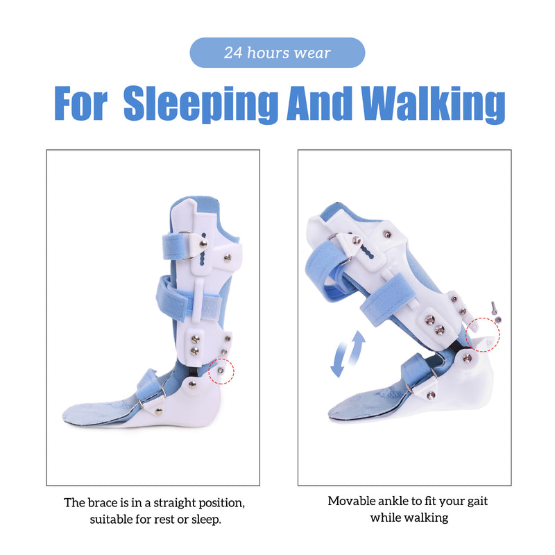 Adjustable Children Foot Support Ankle Brace Foot Drop Corrector Ankle Joint Varus Valgus Calf Fracture Fixer