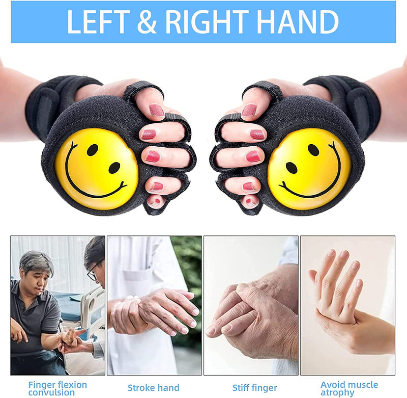 Anti-spasticity Ball Splint Hand Finger forHand Stroke Hemiplegia Finger Recovery Spasm Dystonia Hemiplegia Finger Training Tool