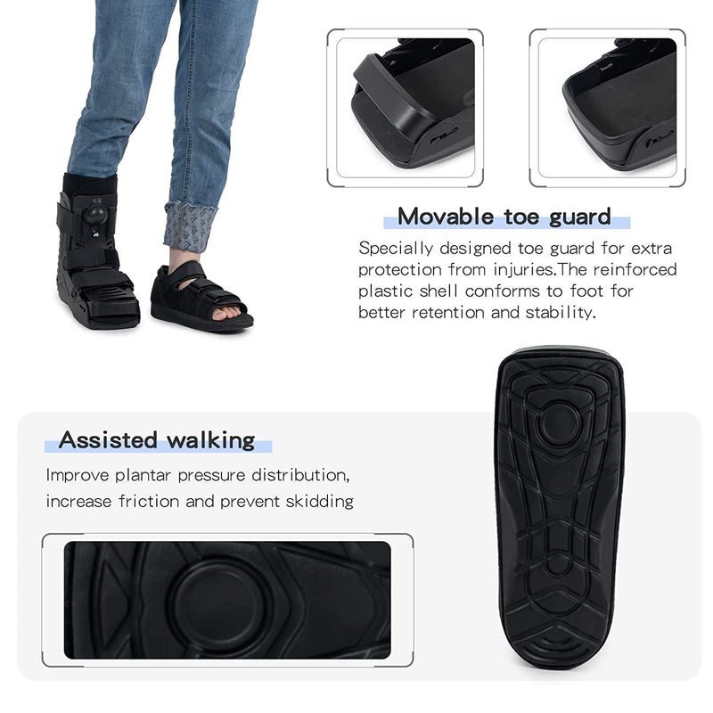 Air Cam Walker Fracture Boot,Medical Inflatable Walking Boot for Broken Foot Achilles Tendon Injury Orthopaedic Boot