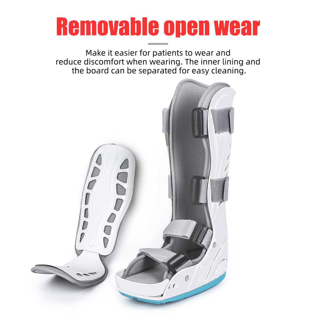 Short Full Shell Walking Boot for Post Surgery, Ankle Strains, Ankle  Sprains, Fractures, Soft Tissue Injury, Foot & Ankle Air Cast Orthopedic  Walker