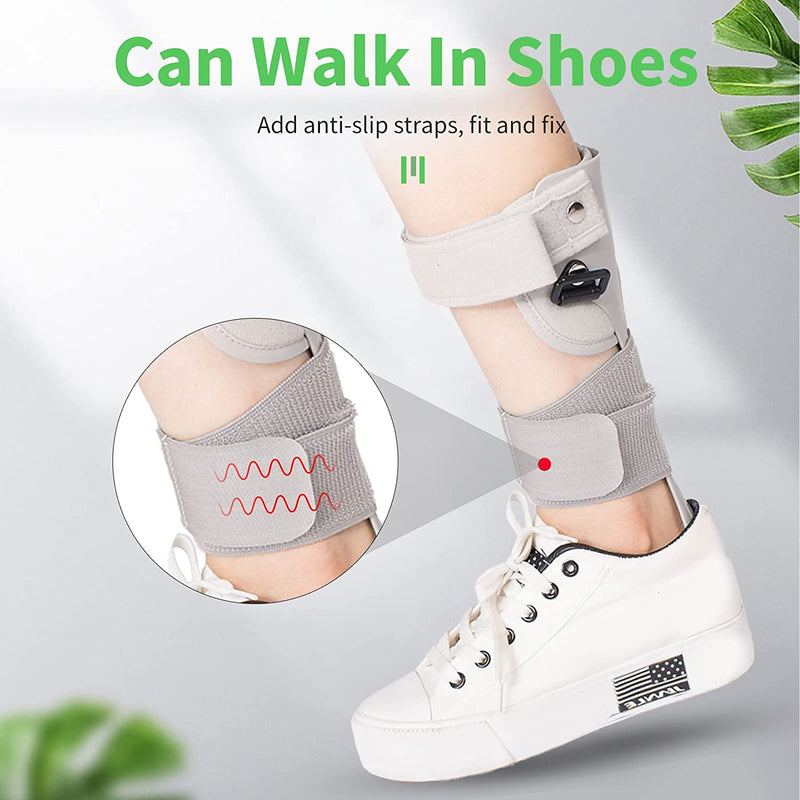 AFO Foot Drop Brace Splint Ankle Foot Orthosis Walking With Shoes or Sleeping for Stroke Hemiplegia Achilles Tendon Contract