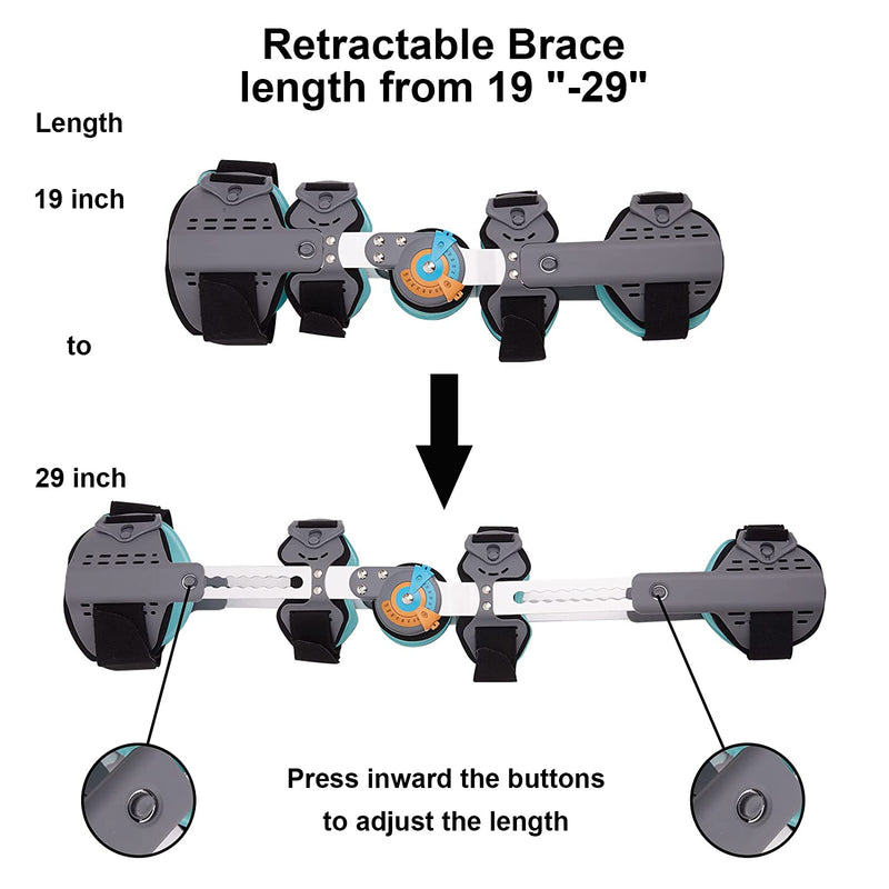 Hinged Knee Brace ROM Knee Immobilizer Brace Leg Braces Orthopedic Patella Knee Brace Knee Immobilizer Brace Support Orthosis