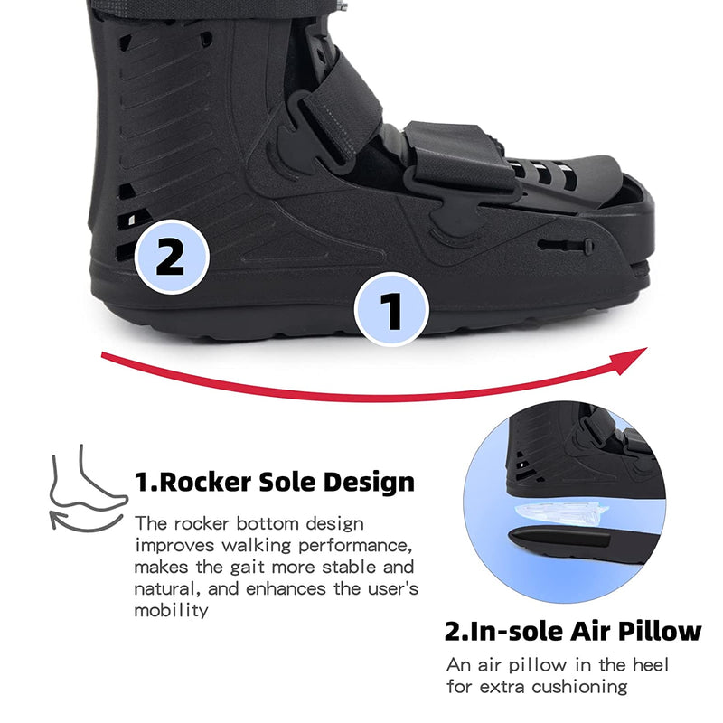 Air Cam Walker Fracture Boot,Medical Inflatable Walking Boot for Broken Foot Achilles Tendon Injury Orthopaedic Boot