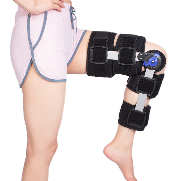 Adjustable Hinged Knee Leg Brace Support For Arthritis Relief Joint Pain Meniscus Tear Post Surgery Universal Left Right Legs